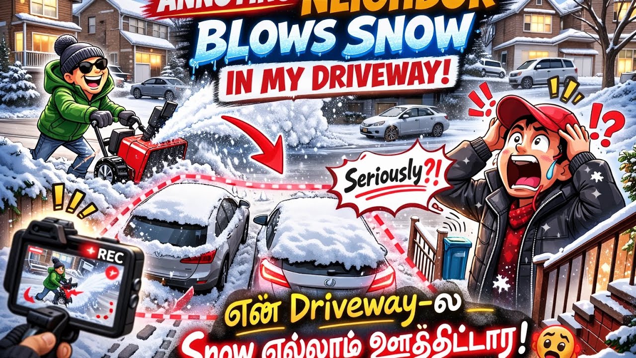 Neighbor blows the snow on my driveway & on the street
