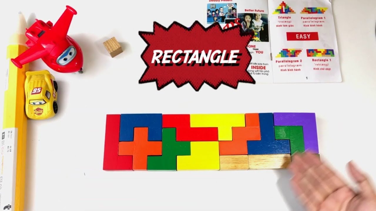 Wooden Puzzle - Rectangle - Toys For Kid