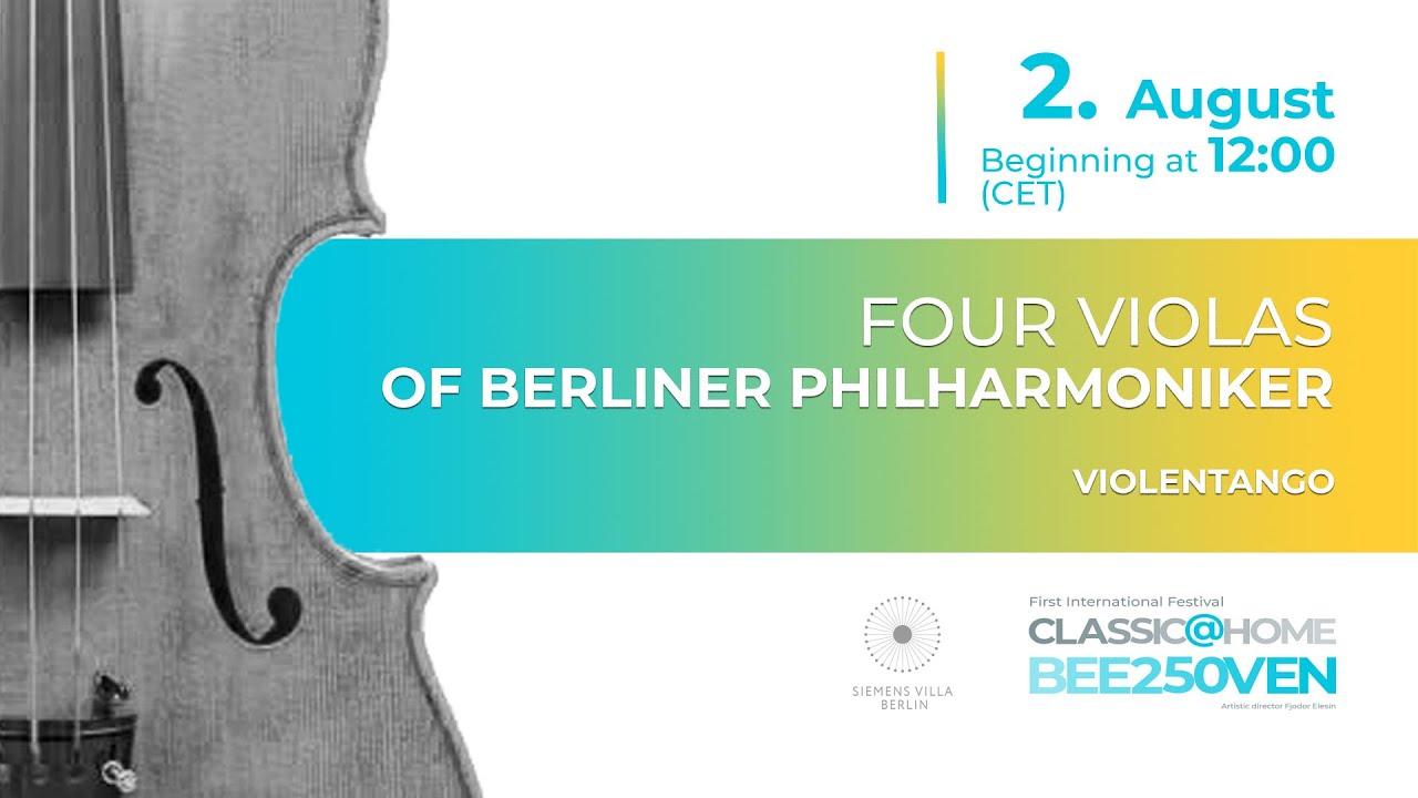 Pieses by Gershwin, Piazolla, Purcell at al. | Violentango | Four Violas of Berliner Philharmoniker
