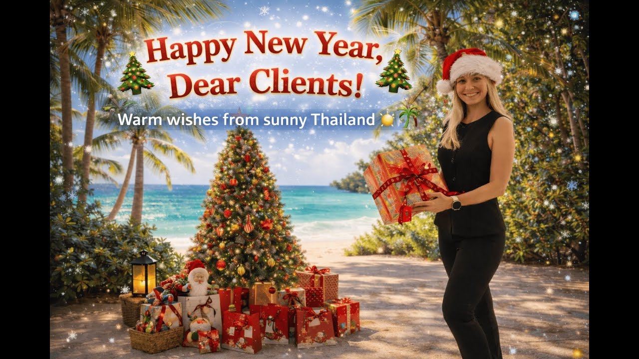 Happy New Year from sunny Thailand 🌴🎄 To our customers. New Year's mood