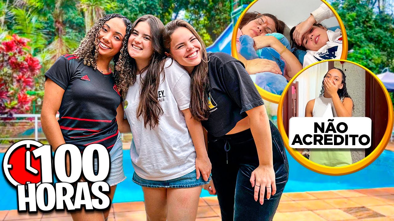 SOBREVIVEMOS 100 HORAS NA CASA DAS YOUTUBERS!!