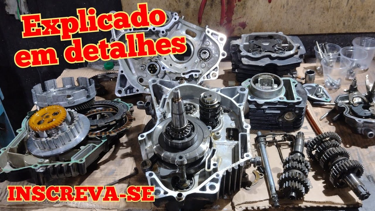 DESMONTAGEM COMPLETA DO MOTOR FAZER 150,CROSSER 150 E FACTO 150