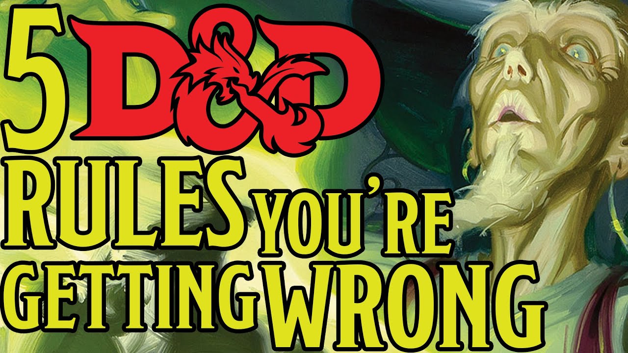 5 More Dungeons and Dragons 5e Rules You're Getting Wrong!
