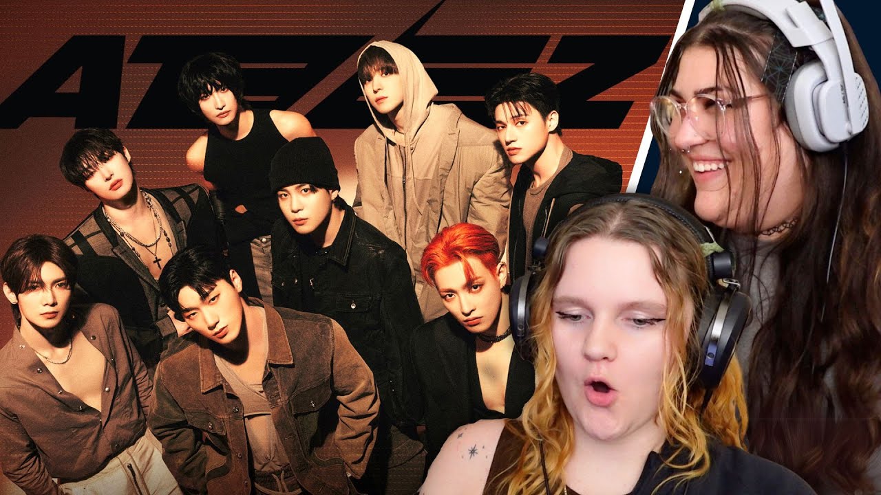 MY FRIEND LISTENS TO ATEEZ FOR THE FIRST TIME | 'Guerrilla' 'BOUNCY' 'WORK' 'Deja Vu'  ...AND MORE