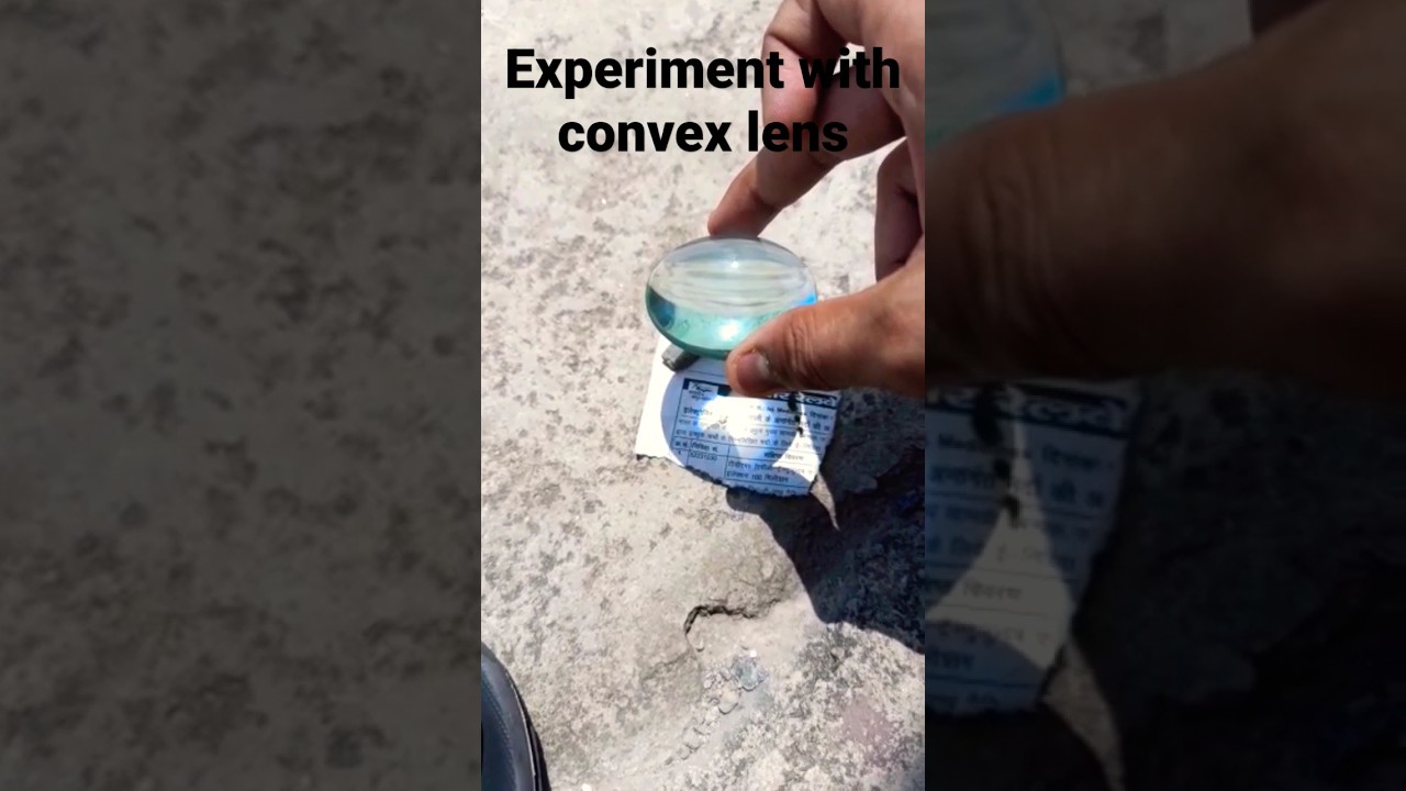 Burning of paper by convex lens#scienceexperiment #physicsfacts