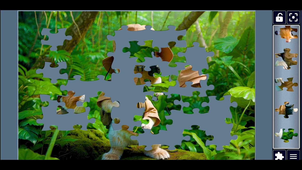 Cute Rabbit Explorer Adventure 🐰🌿 AI Jigsaw Puzzle with Satisfying Sound | puzzlemaster78