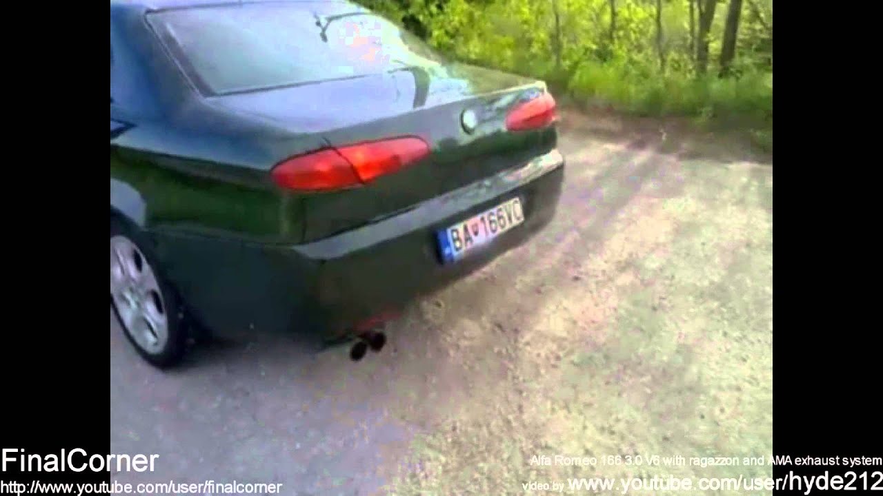 Insane Alfa Romeo 166 engine sounds - brutal accelerations and revving