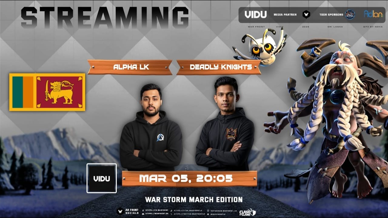⚡Warstorm March Edition ⚔️ Top 8 Round 1 | Sri Lanka CoC Showdown!