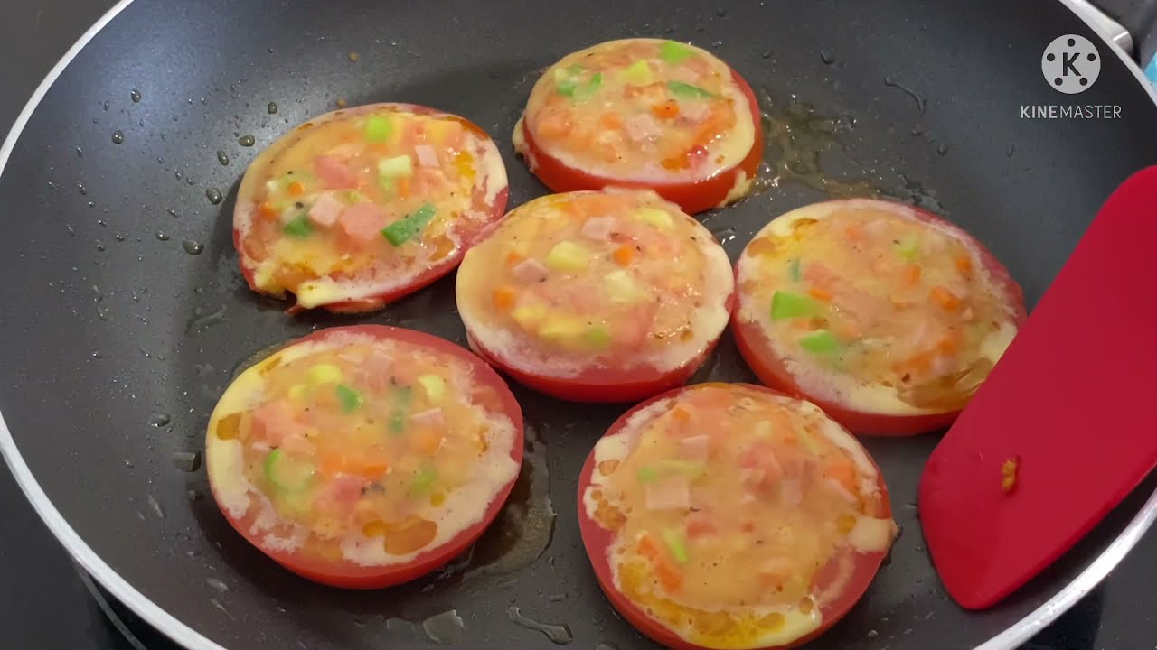 Tomato Egg Rings/Simple & Easy Breakfast/Quick Recipe