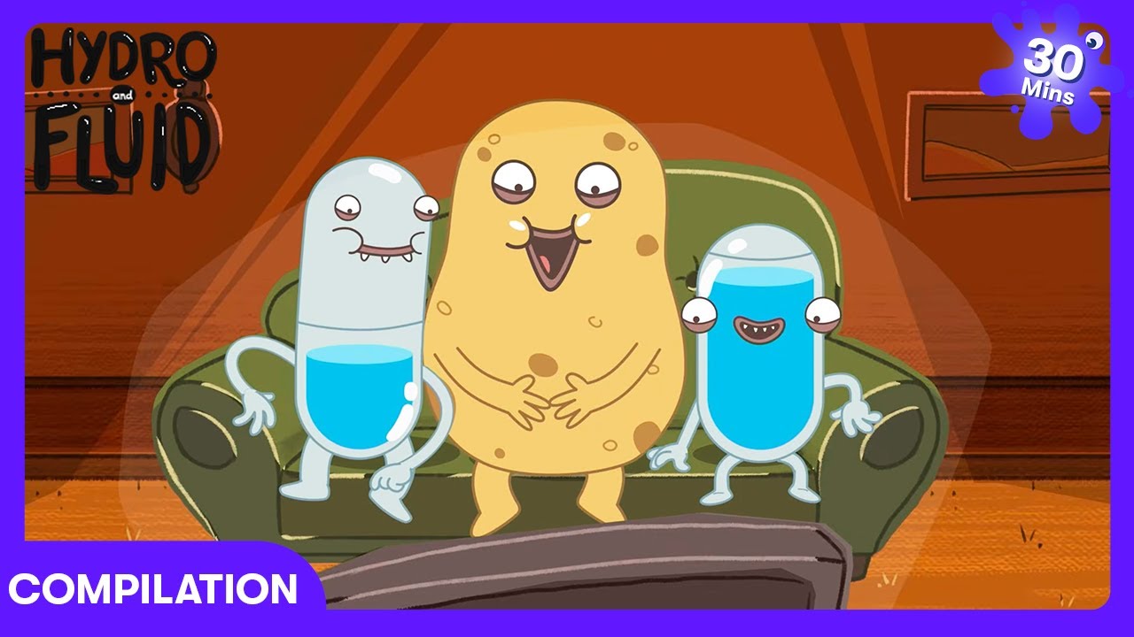Hydro and Fluid - As Aventuras do Sr. Batata! | Desenhos Infantis | WildBrain Cidade do Sol