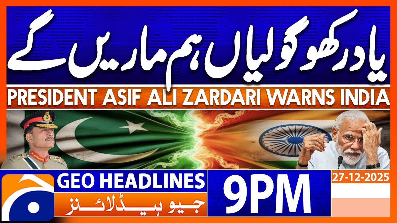 Geo News Headlines 9 PM | 27 December 2025