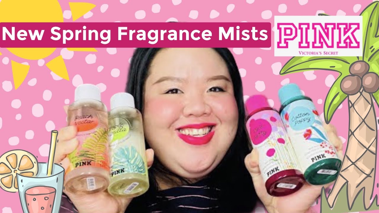 NEW! VICTORIA’S SECRET PINK BODY MISTS SPRING 2022 | TROPIC OF PINK & GARDEN PARTY COLLECTION