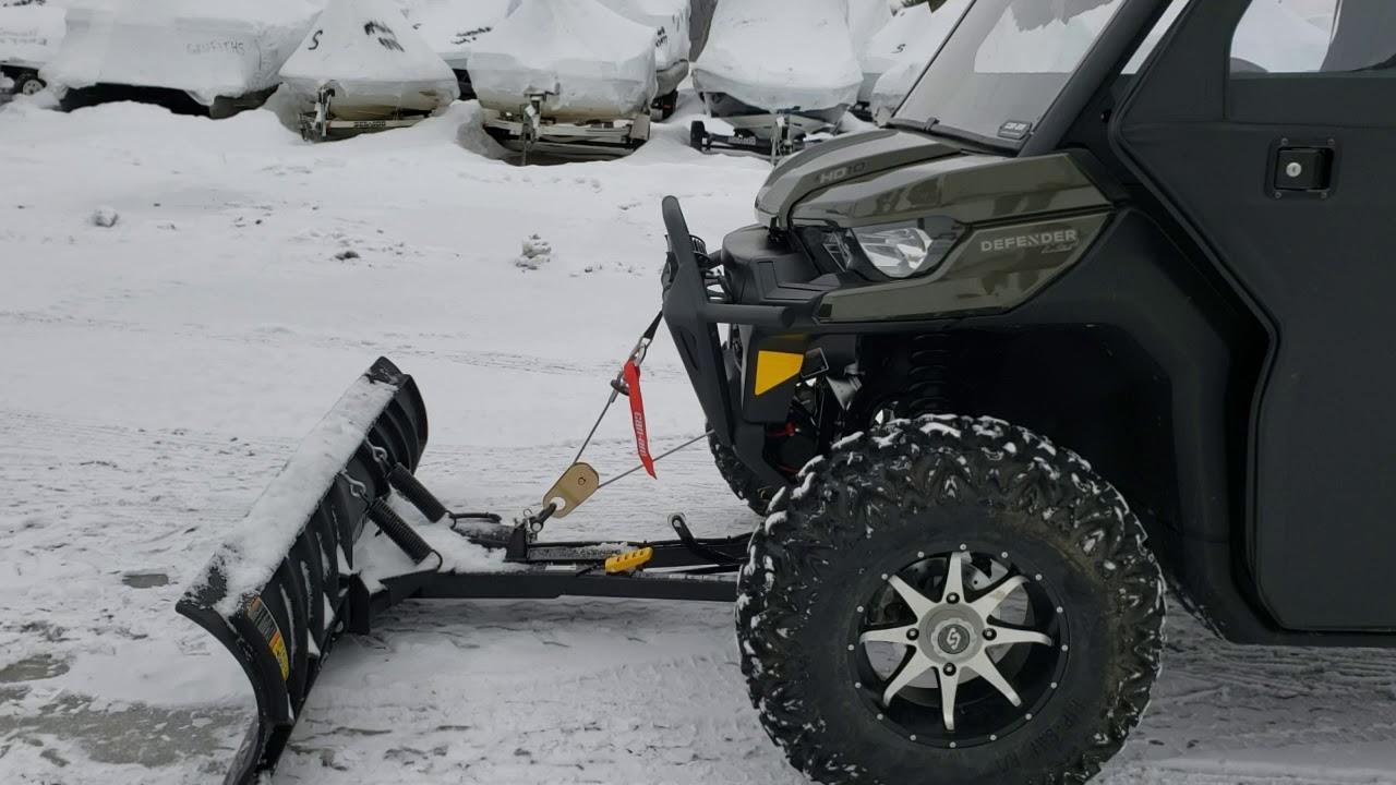 Can-Am Promount Plow with angling actuator