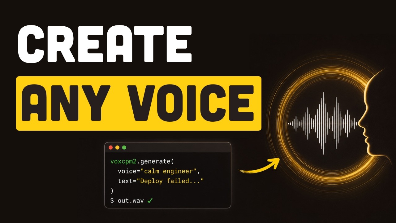 This Local AI Can Invent Any Voice From Text (VoxCPM)