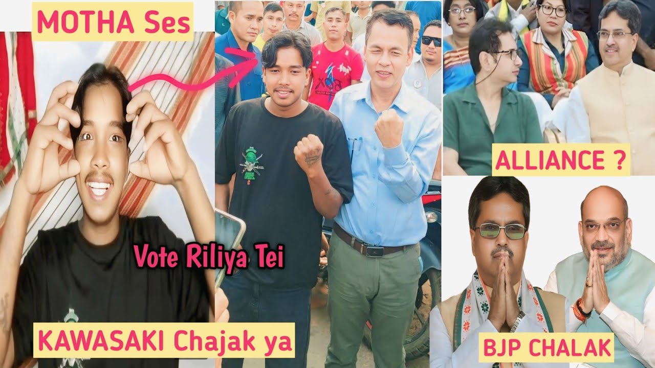 Kawasaki Vote Riya Joli Jakha😤 Tipra Motha Bai Bjp Party Thansa Ungkhe