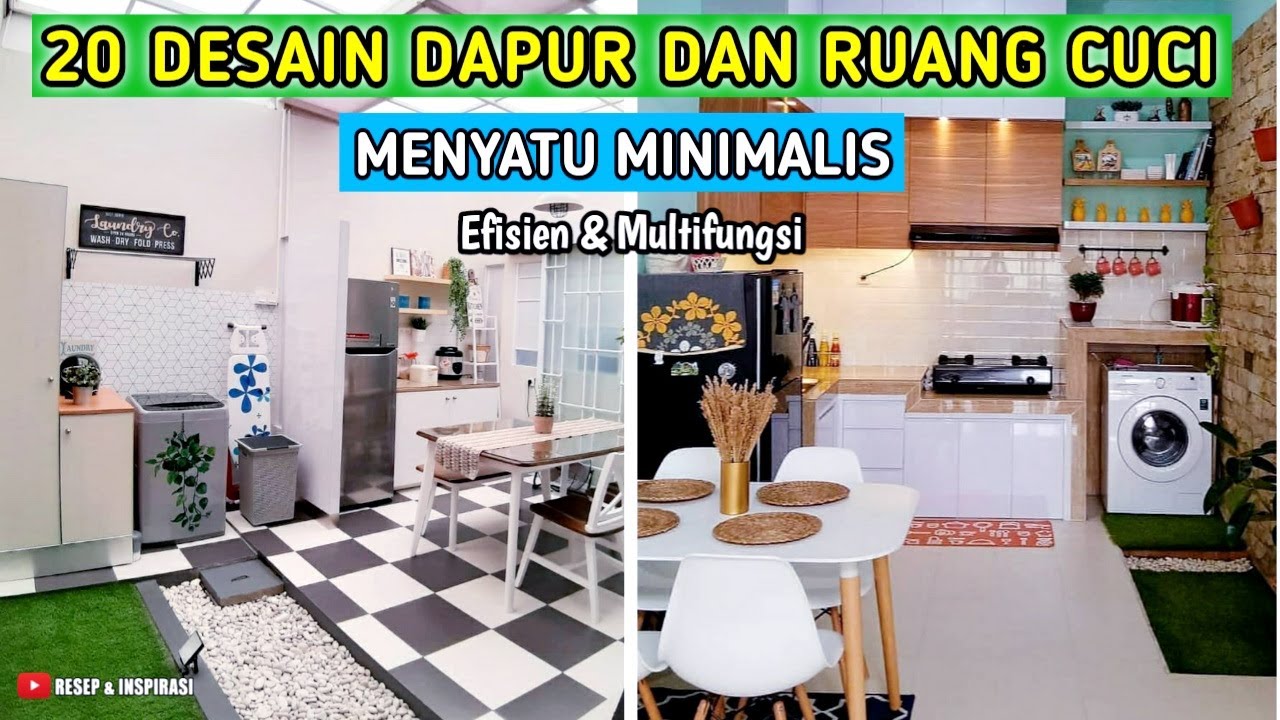 20 DESAIN DAPUR DAN RUANG CUCI MENYATU MINIMALIS | LINK PEMBELIAN PRODUK ADA DI DESKRIPSI