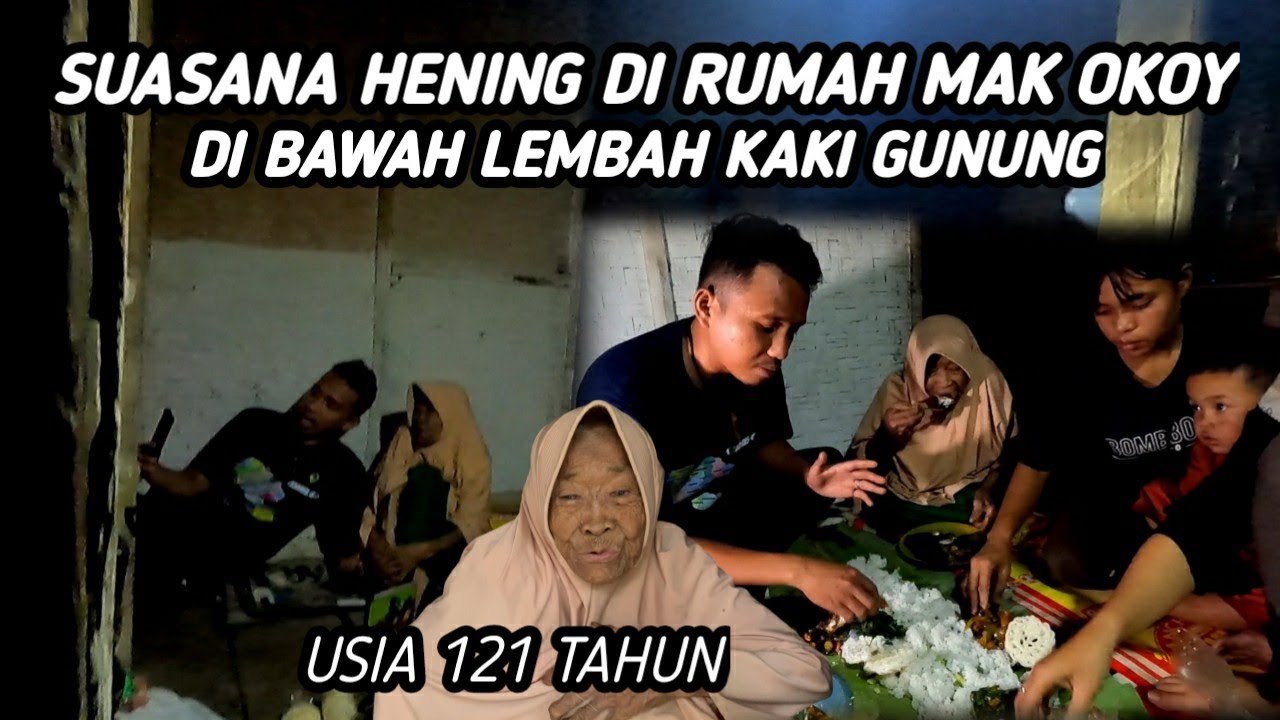 SUSAH PAYAH UNTUK MENUJU RUMAH OKOY USIA 121 TAHUN DI SAAT HUJAN,BUKA PUASA BARENG