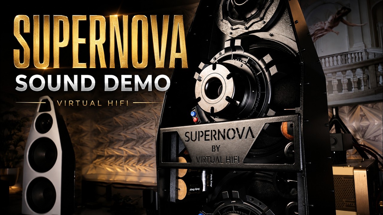 New Open Baffle Speakers - Sound Demo - Supernova by Virtual HiFi