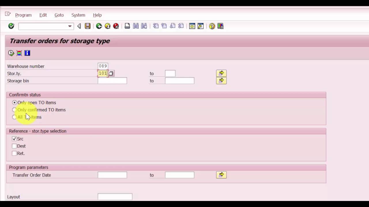 How to Transfer Stock Between Two Storage bins under same storage type using LT10 - SAP WM Tutorials