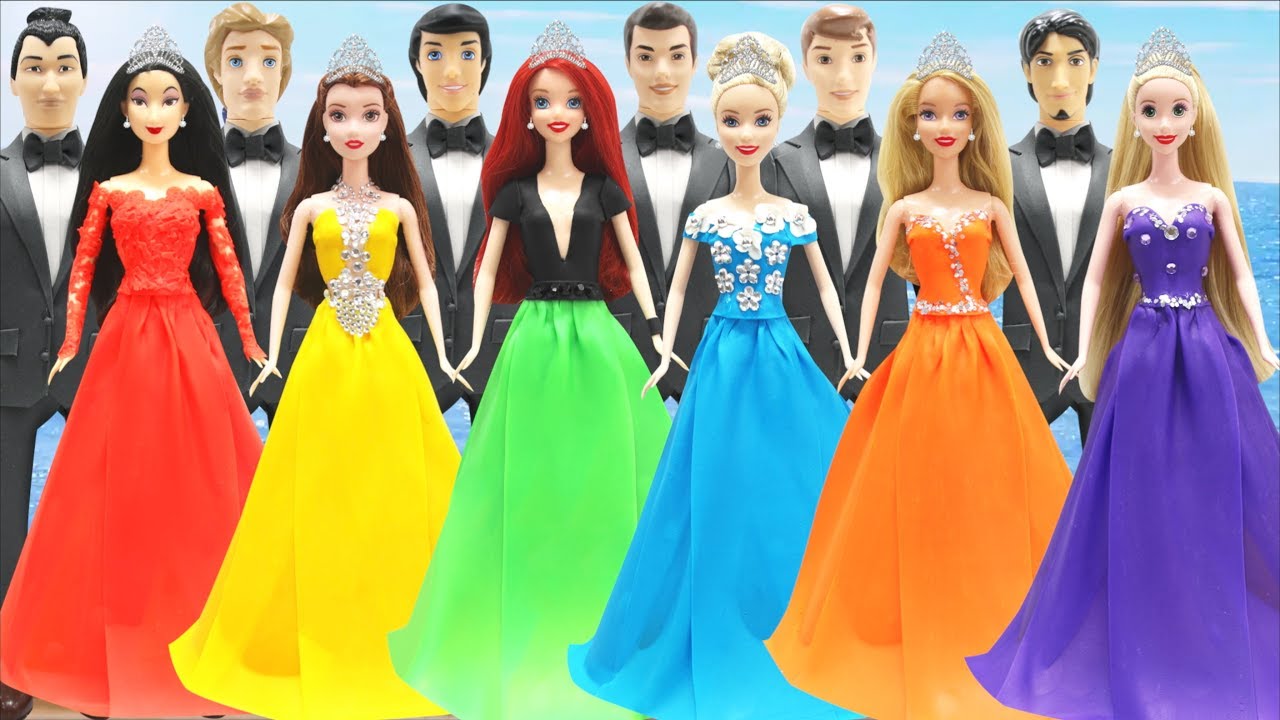 Play Doh Disney Princess Couples Prom Inspired Costumes