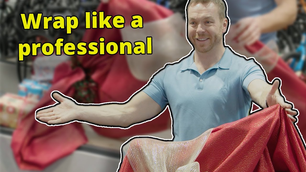 How to gift wrap a kids bike with Chris Hoy