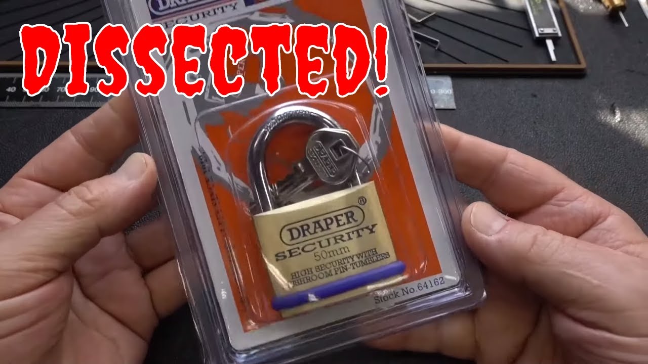 (1575) Draper 50mm Padlock Dissected