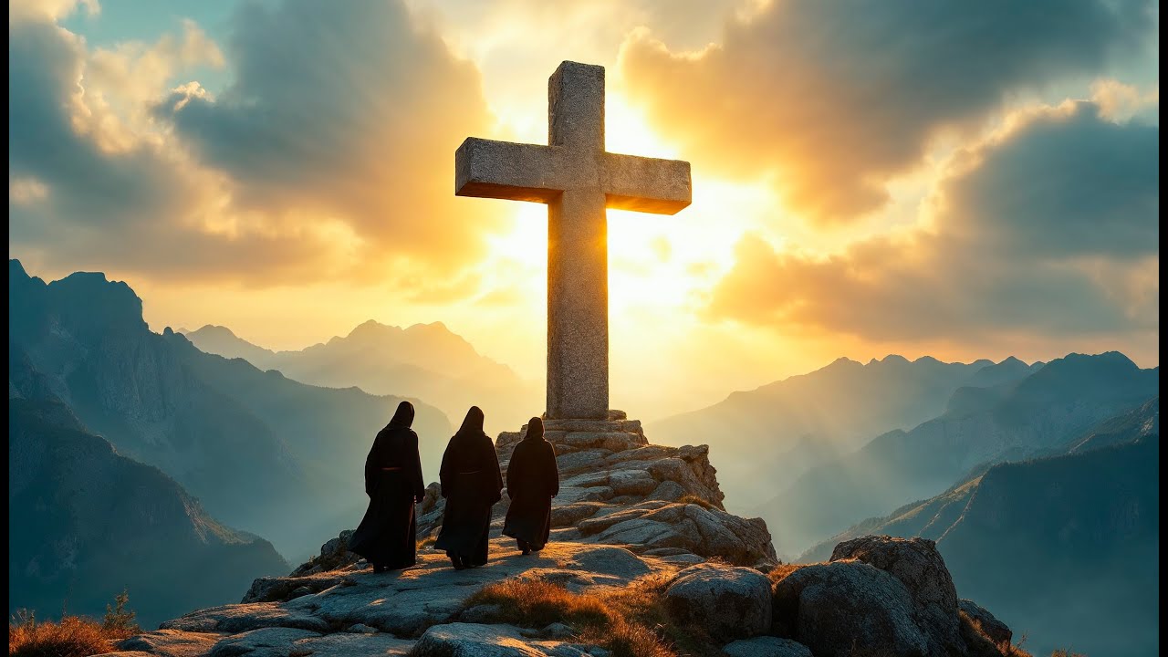 Pilgrimage to the Great Cross | Catholic Monks at Sunrise | Epic Meditation