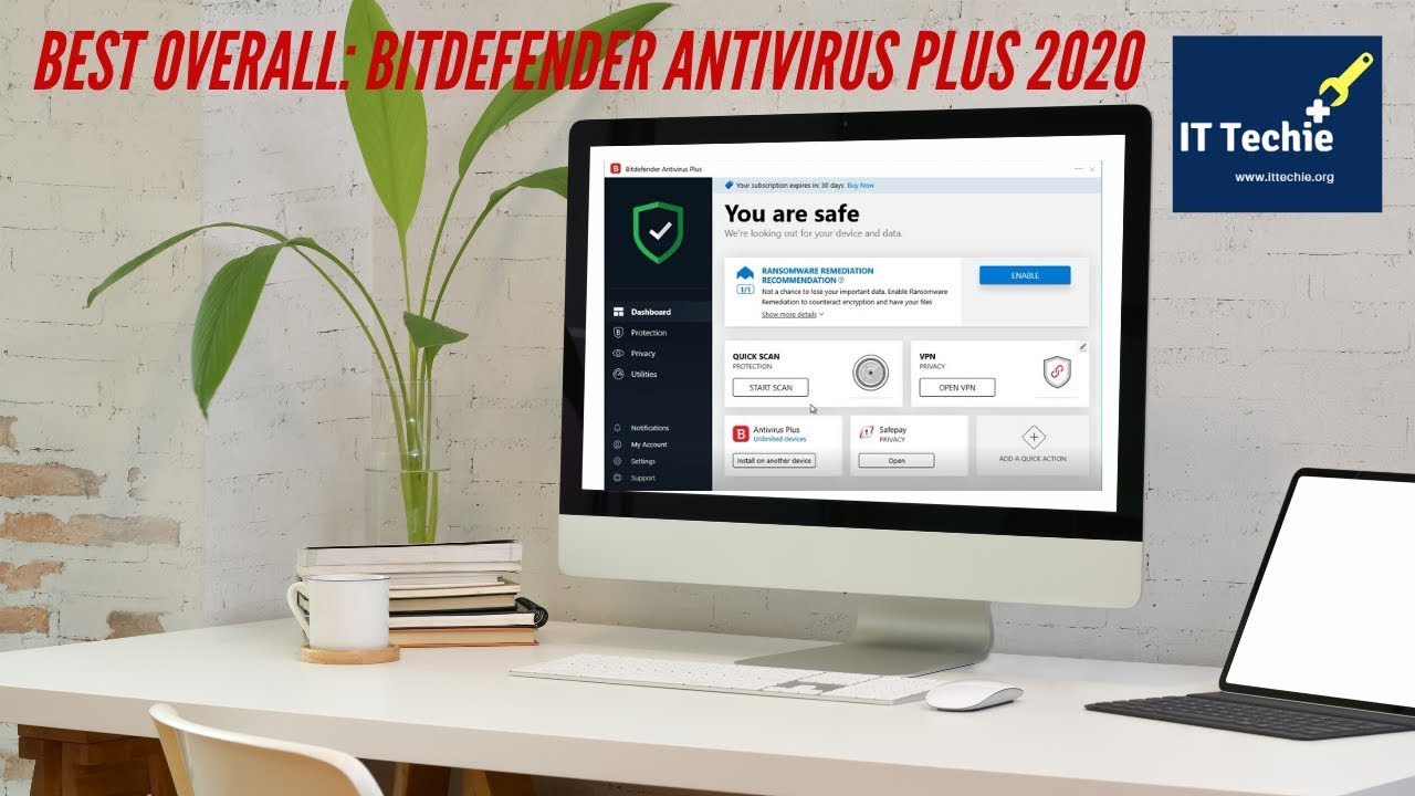 Best Antivirus for Windows   Bit defender Antivirus Plus 2020