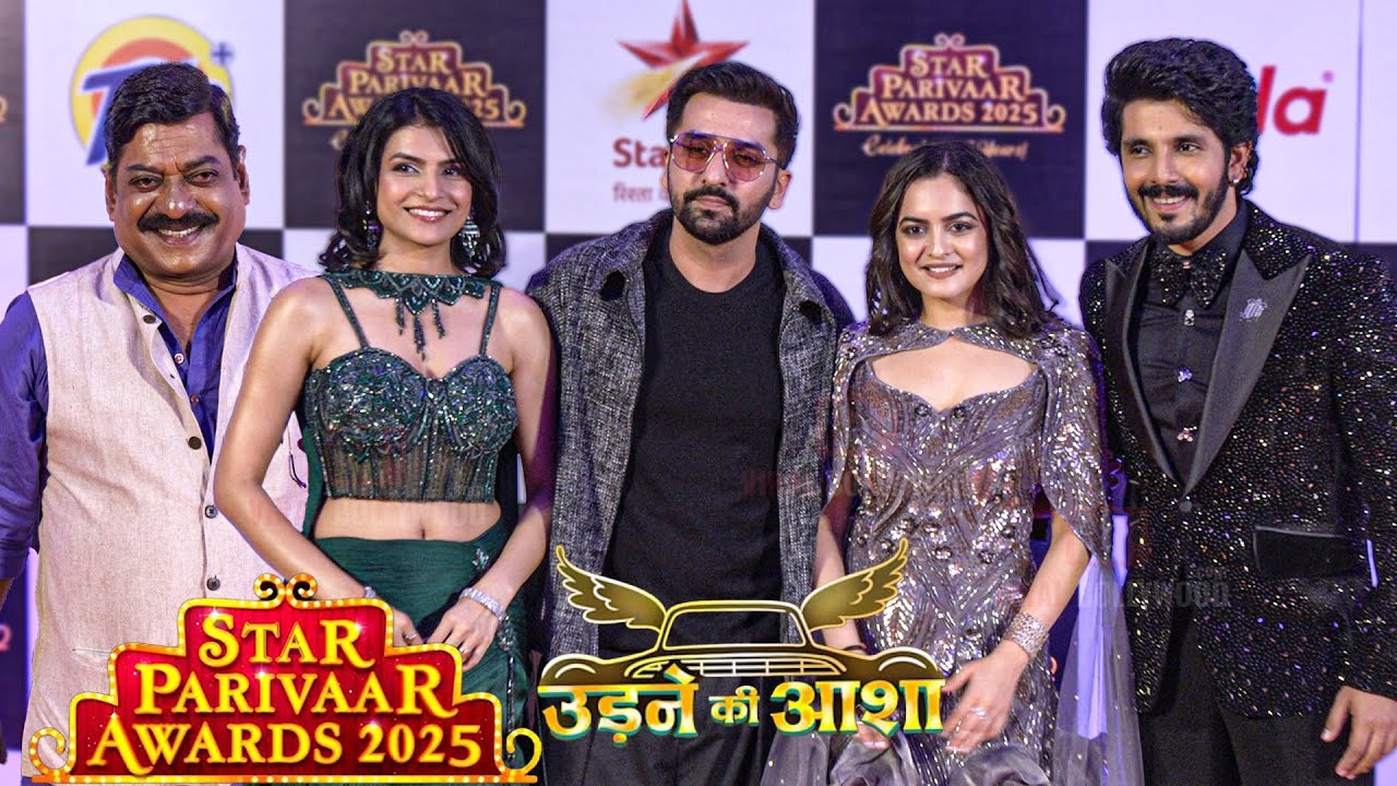 Udne Ki Aasha Serial Cast arrive at Star Parivaar Awards 2025 | Neha Harsora, Kanwar Dhillon