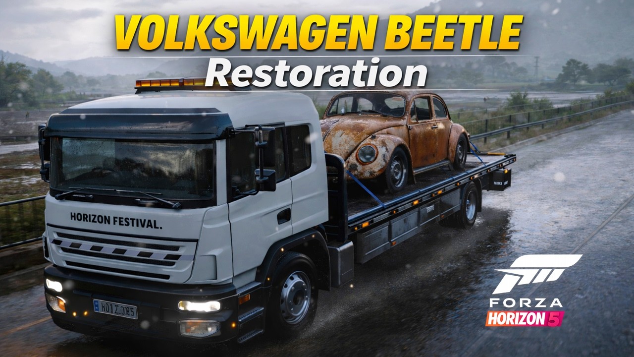 Saving This Rusty Volkswagen Beetle… Full Restoration! | Forza horizon 5 Stroy | VW golf R |