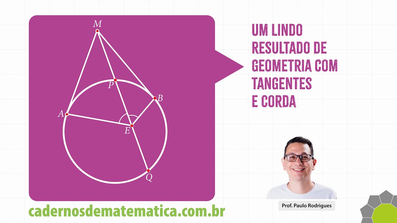 Um Lindo Resultado de Geometria com Tangentes e Corda