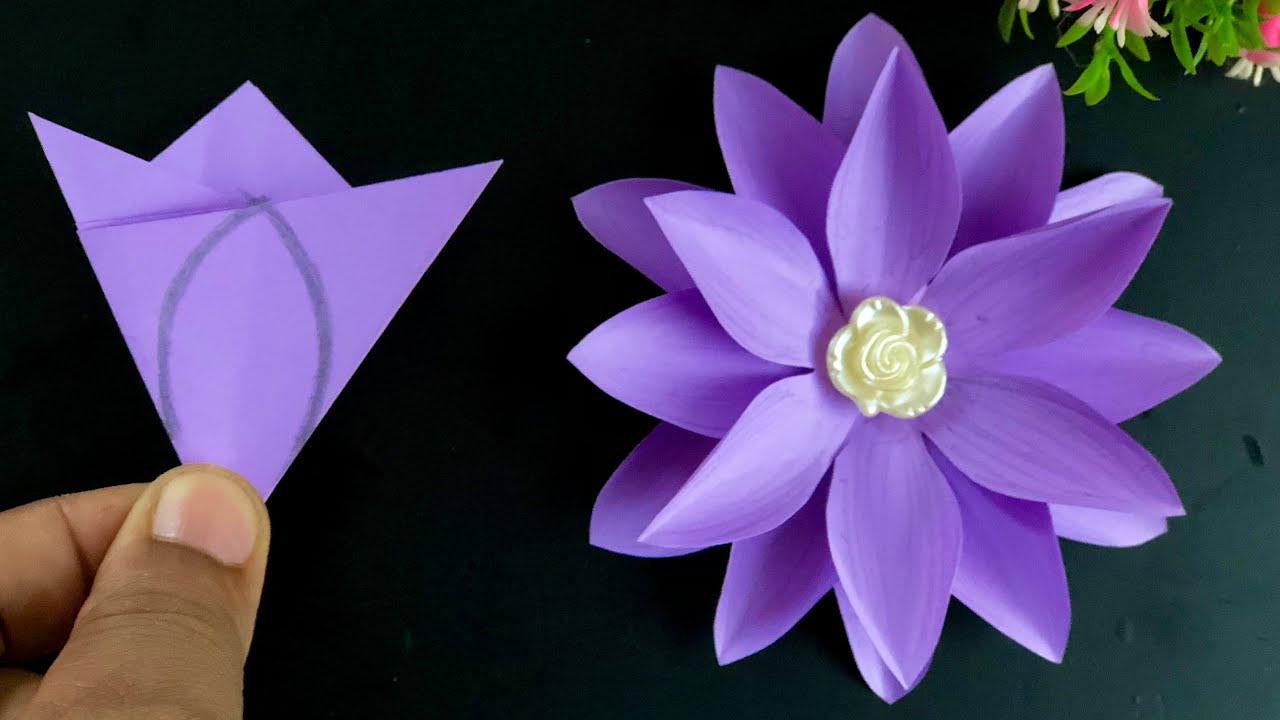 How to make a simple paper flower 🌹 🌹 🌹 