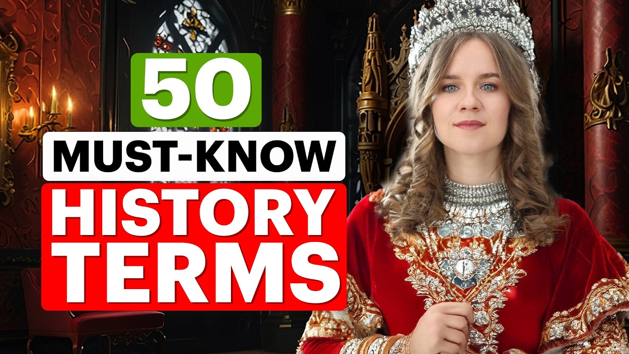 50 HISTORY words you MUST KNOW in 12 MINUTES! Boost your vocabulary and prepare for the English exam