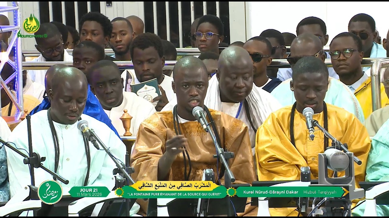 Intégral Prestation Kurel Nûrud Dârayni Dakar Hizbut Tarqiyyah 21e Jour Ramadan 2026 1447