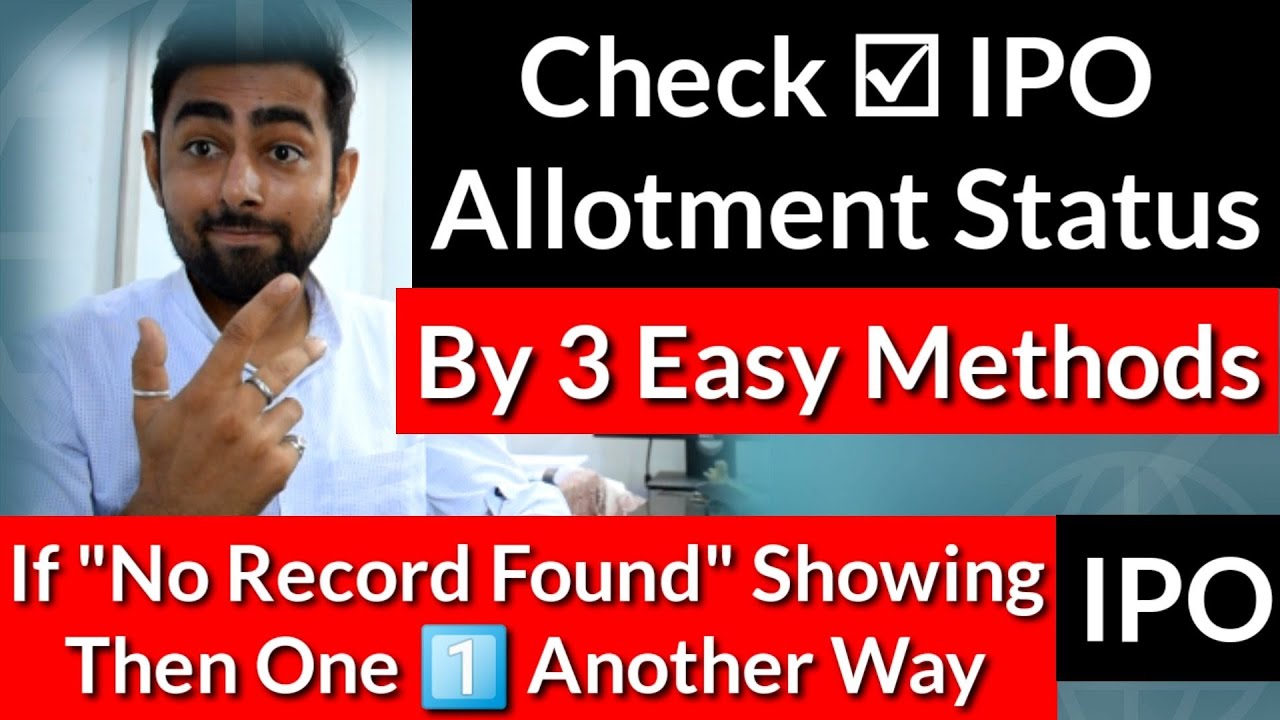 How To Check IPO Allotment Status By 3 Easy Methods In Hindi | MTAR IPO Allotment Status