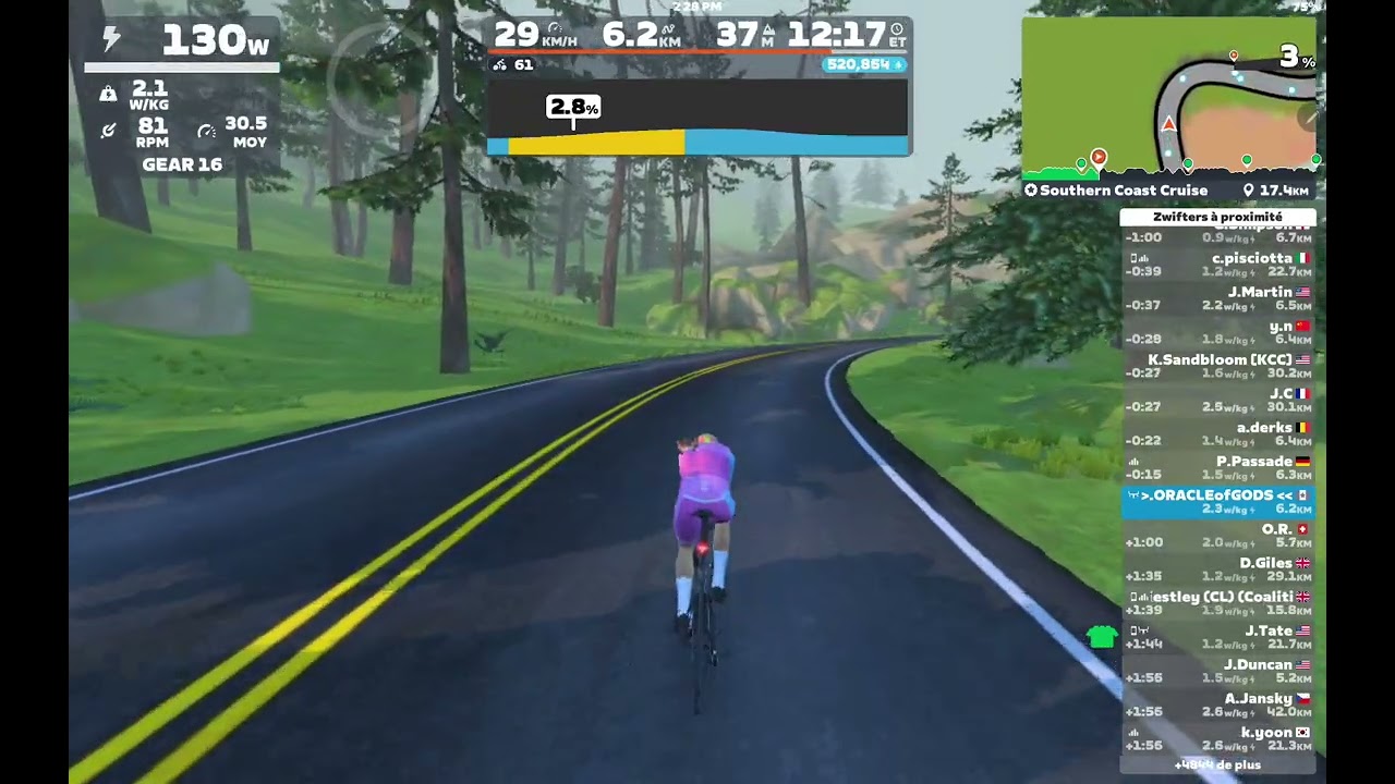 ZWIFT #116 SOUTHERN COAST CRUISE RECOVERY