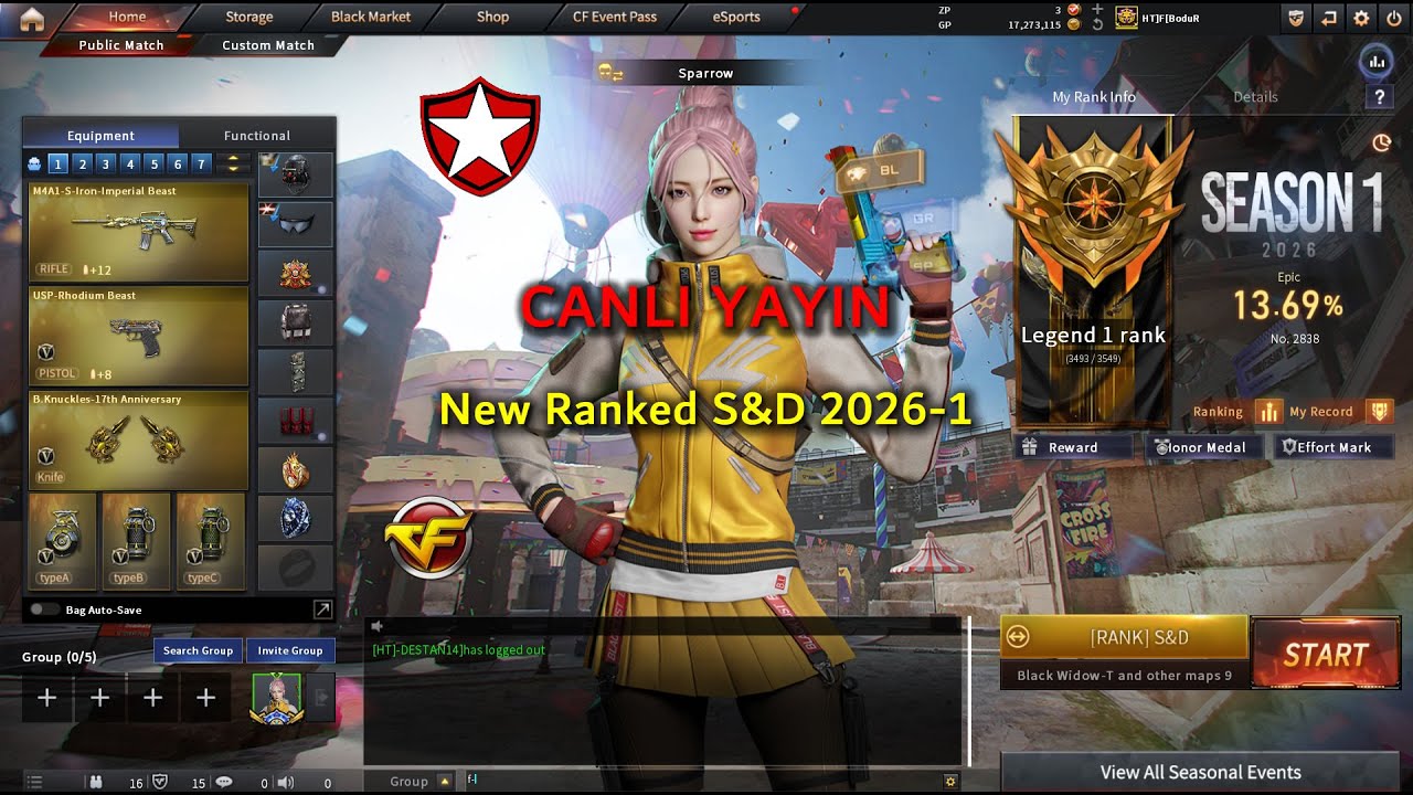🔴CrossFire West GamePlay | New Ranked S&D 2026-1 | Live CANLI YAYIN