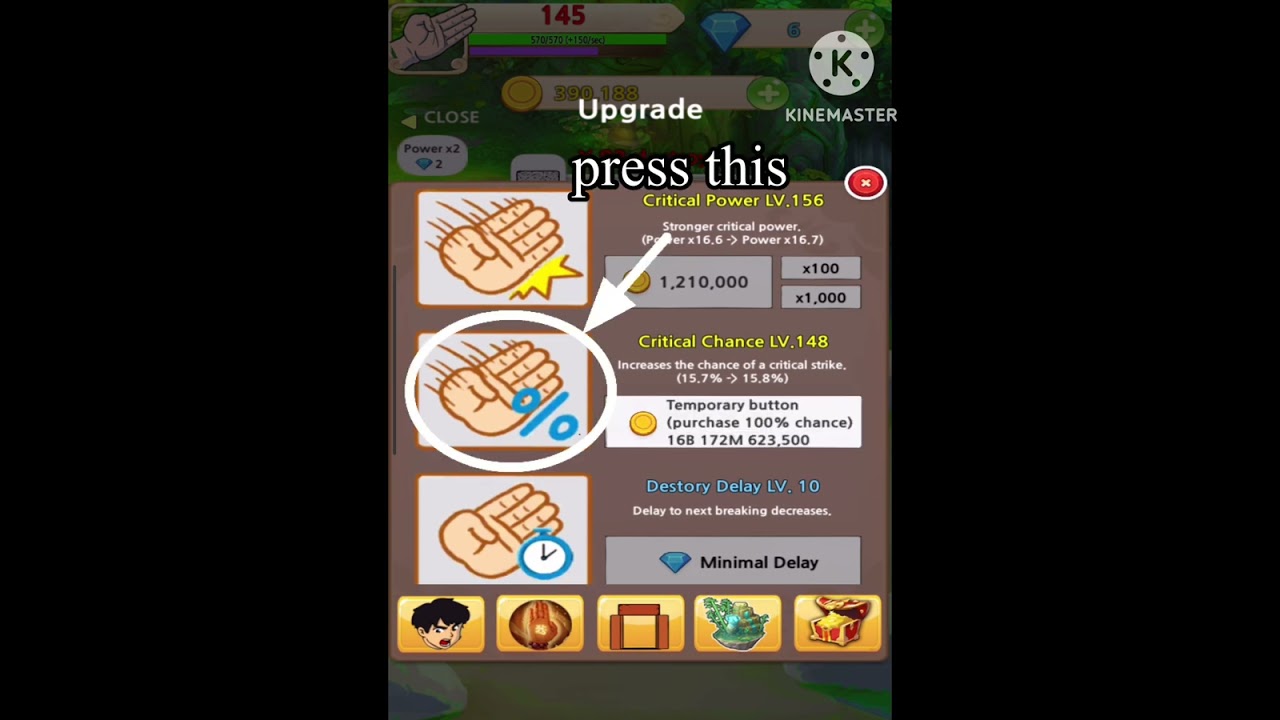 tap tap breaking secret button (somewhat op)