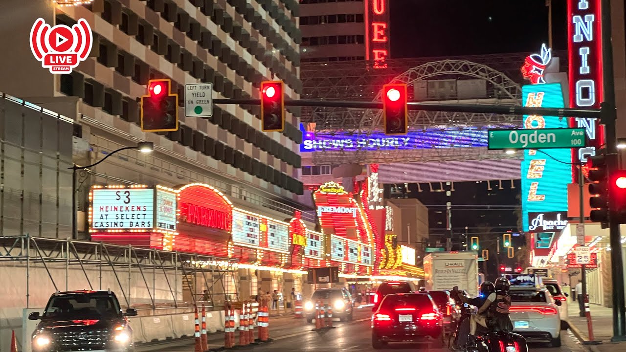 En vivo desde Freemont Downtown Las Vegas así es Las Vegas en vivo