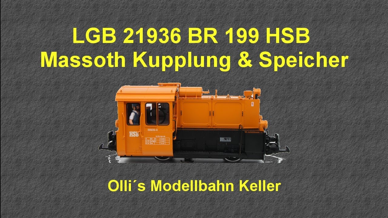 LGB 21936 HSB 199 Köf Massoth Rangierkuppung 2.0 und LGB Energiespeicher