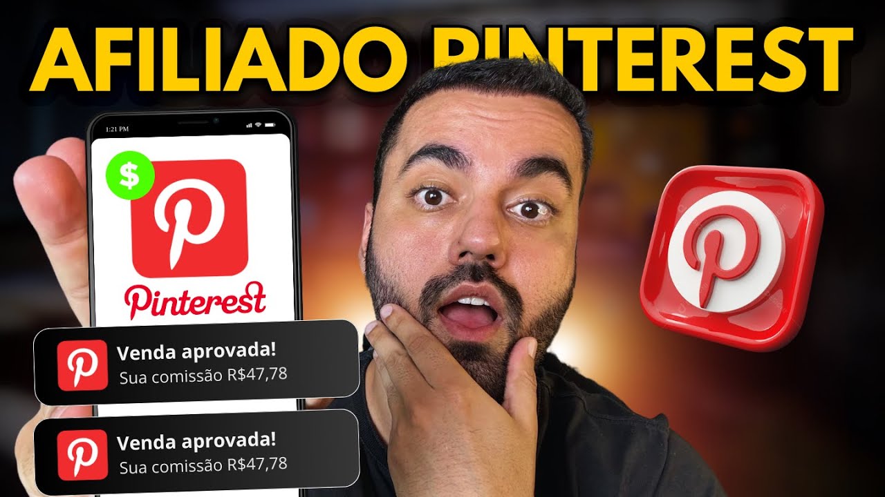 PINTEREST AFILIADO: Passo a passo pelo Celular para Iniciantes (ME COPIE) - PRIMEIRA VENDA PINTEREST