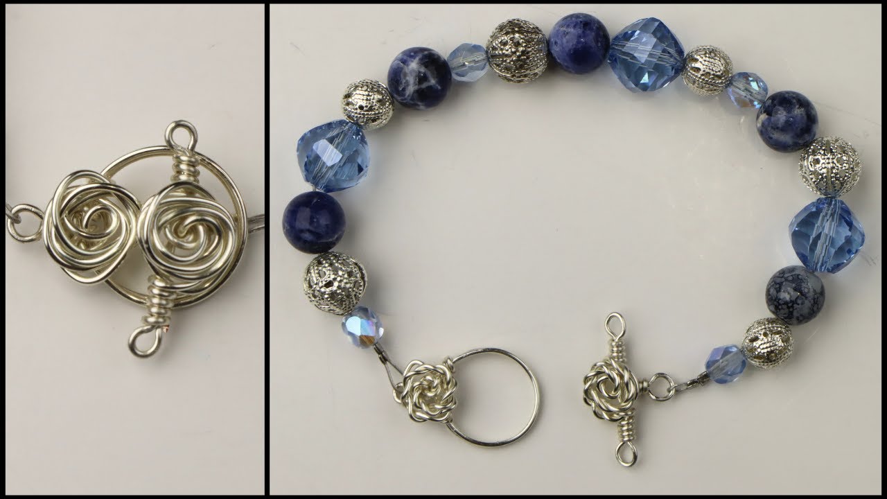 Wire Rose Toggle Clasp Jewelry Making Tutorial