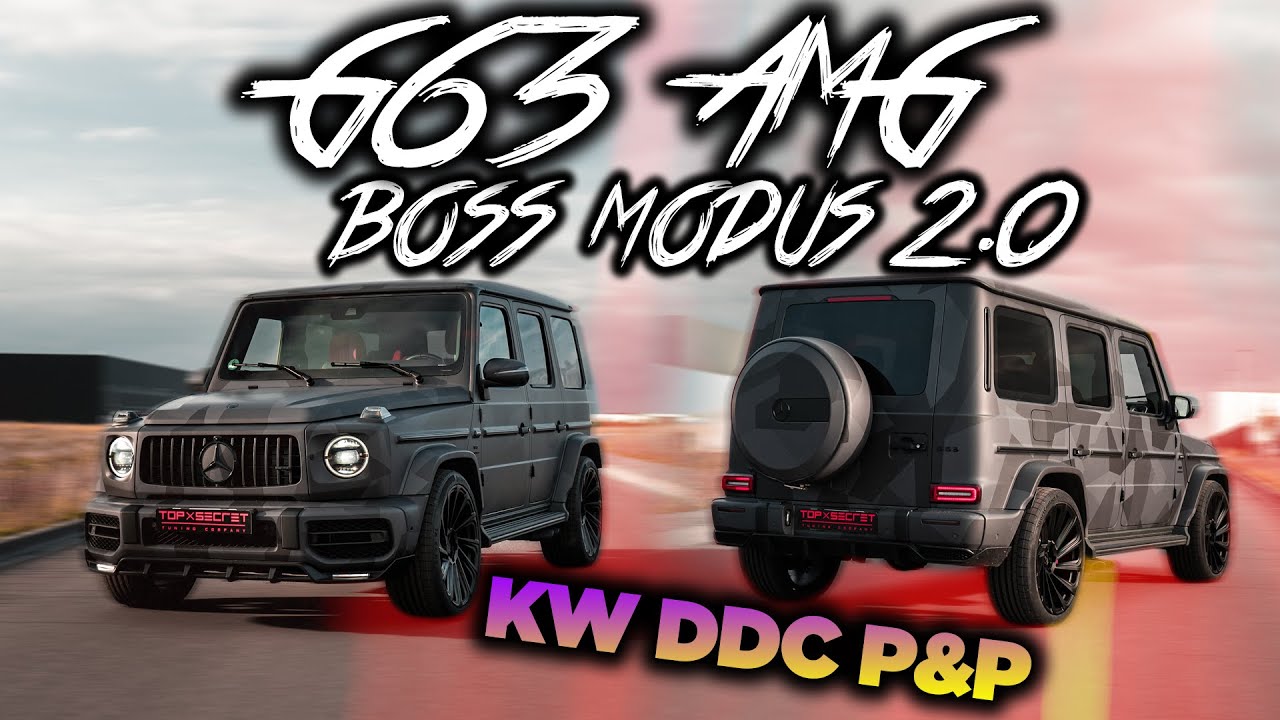 Mercedes G63 AMG Bossmodus 2.0 - KW DDC P&P und 23 Zoll Vossen ✖ Top Secret Tuning