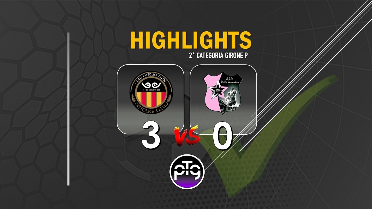 HIGHLIGHTS | Cattolica vs Villa Verucchio 3-0 (Seconda Categoria P)