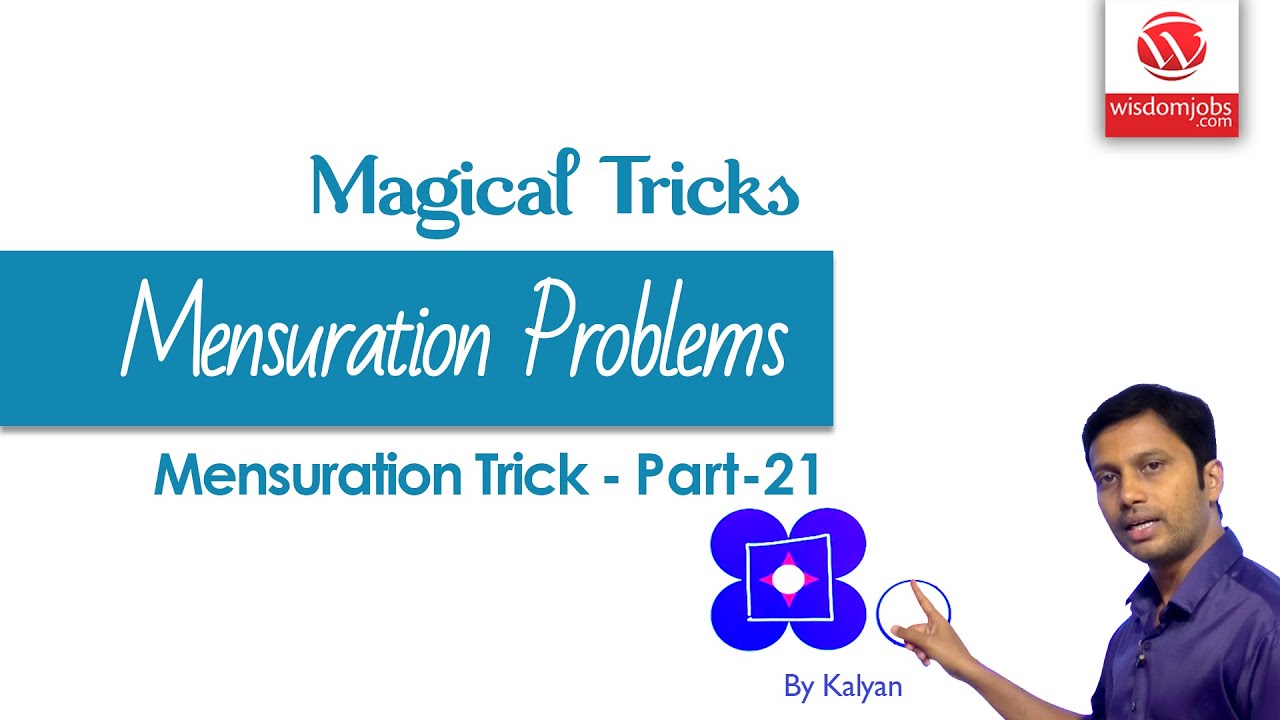 Magical Trick For Mensuration Problems Part-21 | Mensuration Trick | WisdomJobs
