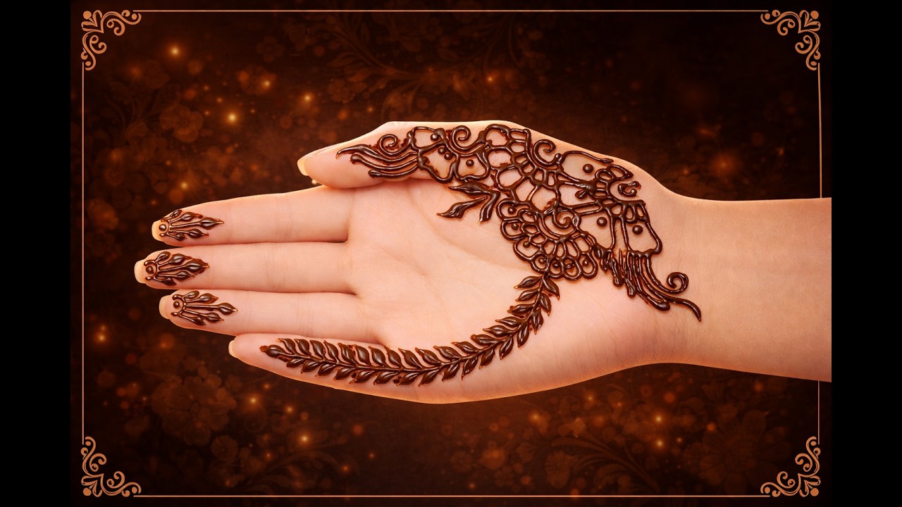 Trending eid mehndi design