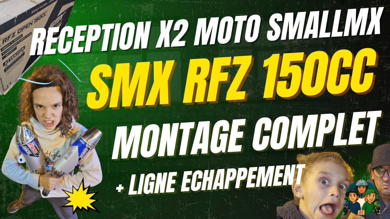 Montage SmallMX SMX RFZ 125/150cc + Ligne complète échappement