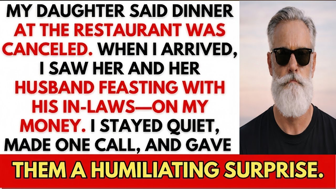 My Daughter Said Dinner Had Been Canceled, But When I Got There, I Found Them Eating Without Me...