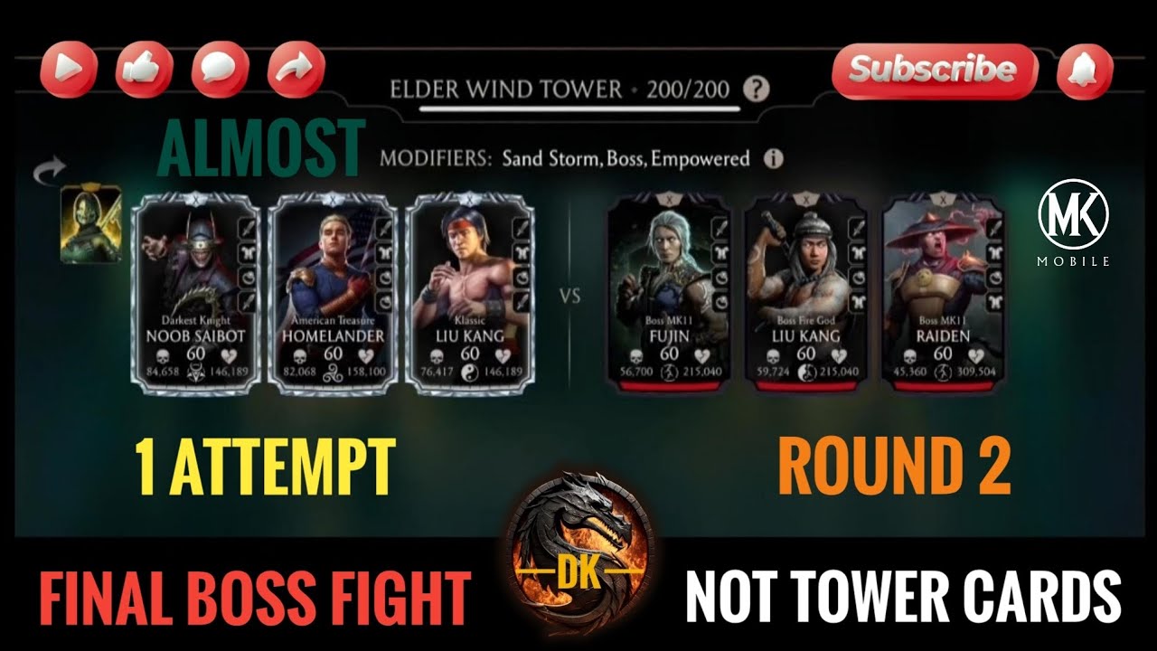 Elder Wind Fatal Tower 200▪️Round 2 🎮 Mortal Kombat Mobile▫️MK Mobile #mortalkombatmobile #mkmobile