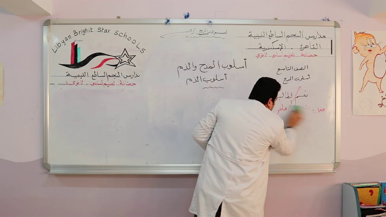 مادة اللغة العربية للصف التاسع الأساسي (الجزء الأول) / درس اسلوب المدح والذم